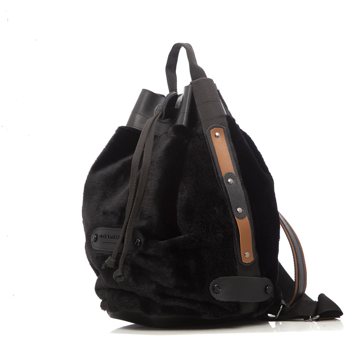Fluffy Backpack Black